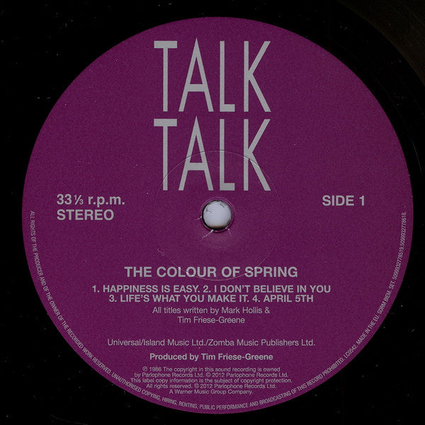 Talk Talk : The Colour Of Spring (LP,Album,Reissue,Stereo)