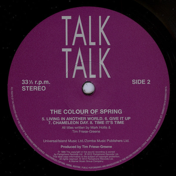Talk Talk : The Colour Of Spring (LP,Album,Reissue,Stereo)