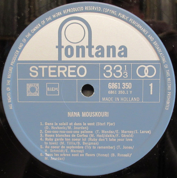 Nana Mouskouri : Nana Mouskouri (LP, Comp, Club)