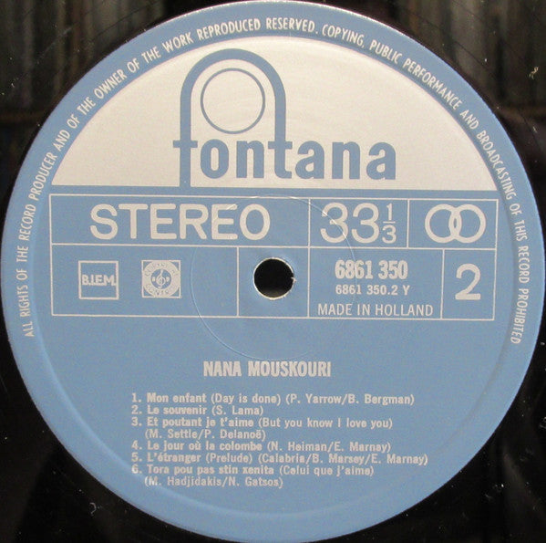 Nana Mouskouri : Nana Mouskouri (LP, Comp, Club)