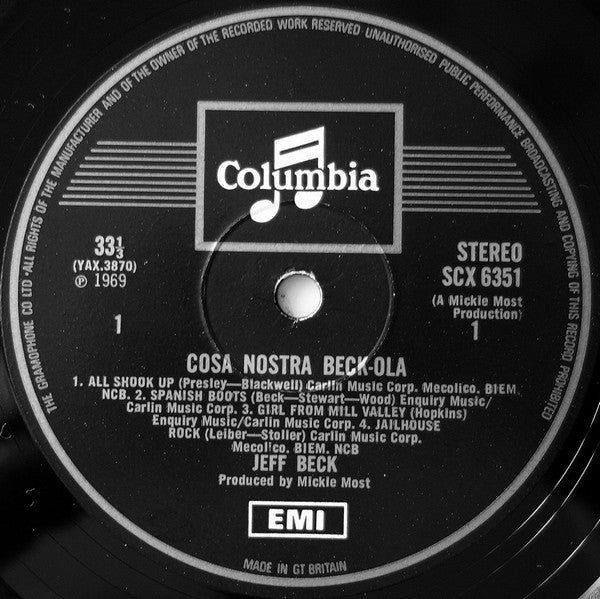 The Jeff Beck Group* : Beck-Ola (LP, Album)