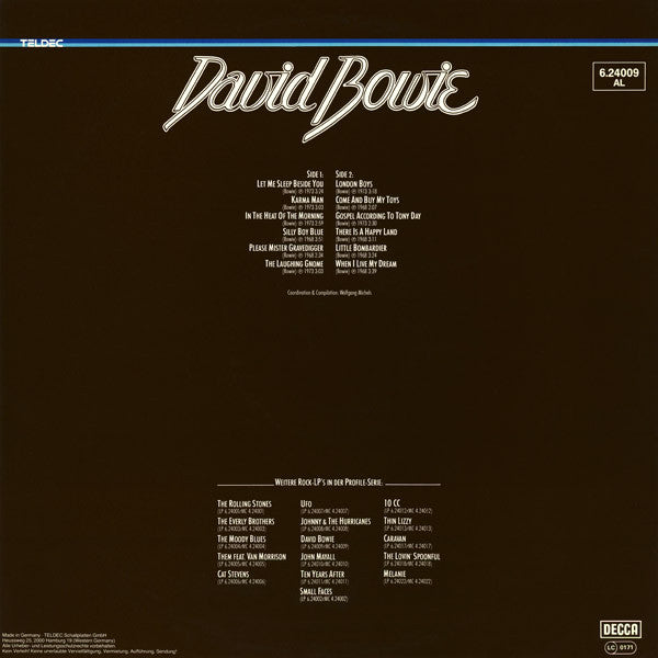 David Bowie : David Bowie (LP, Comp, RP)