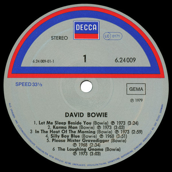 David Bowie : David Bowie (LP, Comp, RP)