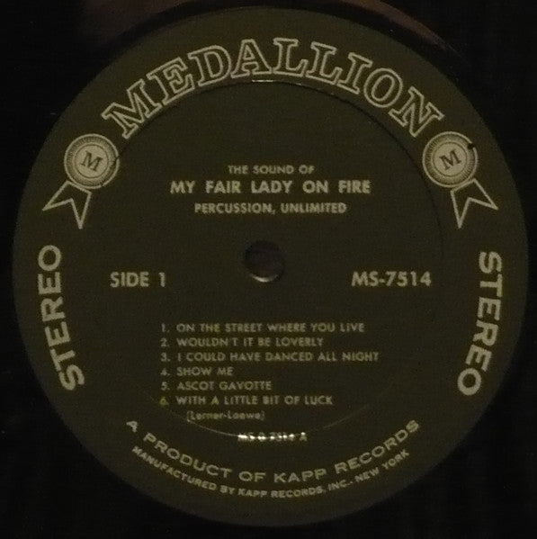 Percussion Unlimited : My Fair Lady On Fire (LP, Album, Gat)
