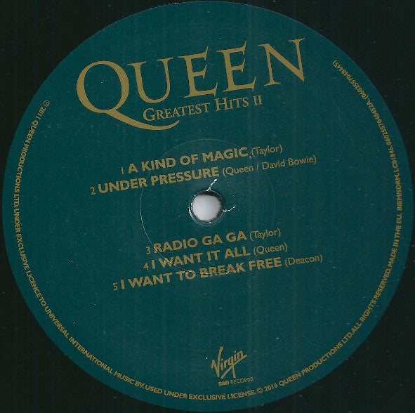 Queen : Greatest Hits II (LP,Compilation,Reissue,Remastered,Stereo)