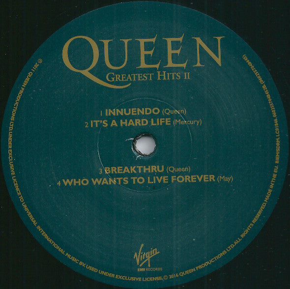 Queen : Greatest Hits II (LP,Compilation,Reissue,Remastered,Stereo)