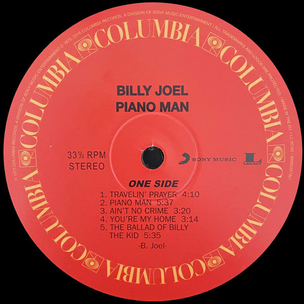 Billy Joel : Piano Man (LP, Album, RE, RM)