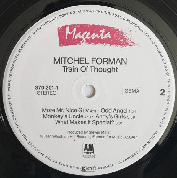 Mitchel Forman : Train Of Thought (LP, Album)