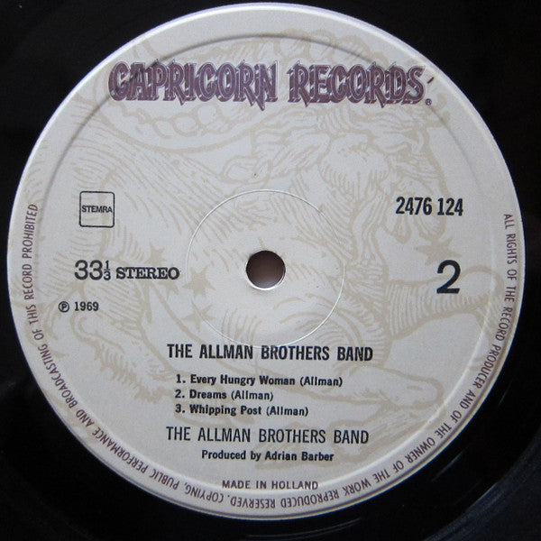 The Allman Brothers Band : The Allman Brothers Band (LP, Album, RE, Gat)