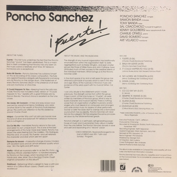 Poncho Sanchez : ¡Fuerte! (LP, Album)
