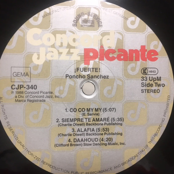 Poncho Sanchez : ¡Fuerte! (LP, Album)