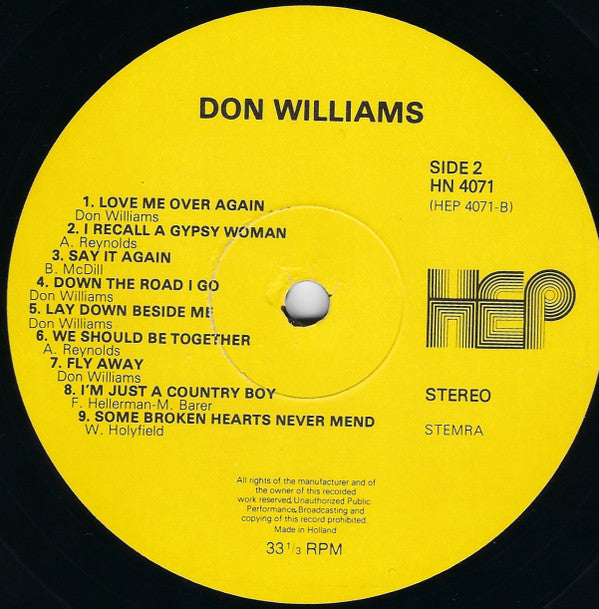 Don Williams (2) : A Touch Of Don Williams (LP, Comp)