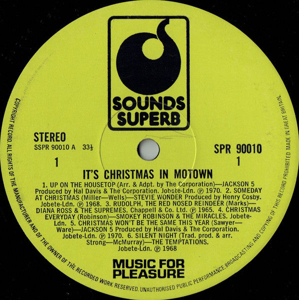 Various : It's Christmas In Motown (LP,Compilation,Stereo)