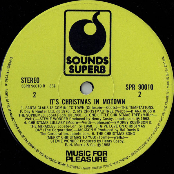 Various : It's Christmas In Motown (LP,Compilation,Stereo)