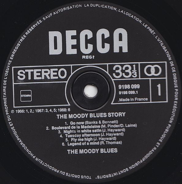 The Moody Blues : The Moody Blues Story (2xLP, Comp, Bla)