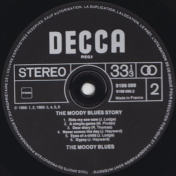 The Moody Blues : The Moody Blues Story (2xLP, Comp, Bla)