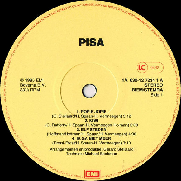Pisa : Popie Jopie (LP, Album)