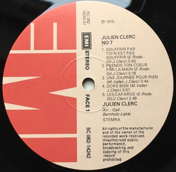 Julien Clerc : № 7 (LP, Album)