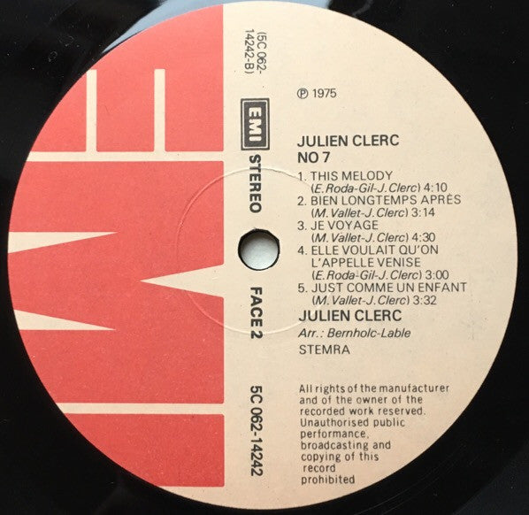 Julien Clerc : № 7 (LP, Album)