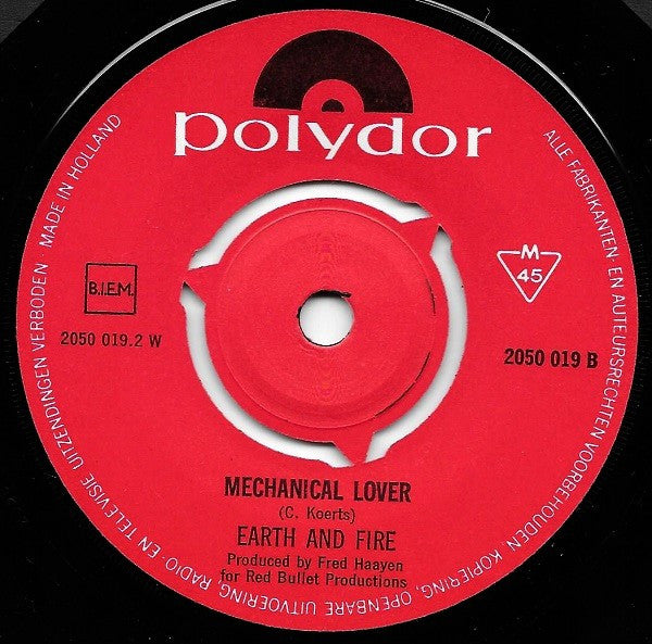 Earth And Fire : Ruby Is The One  (7", Single)