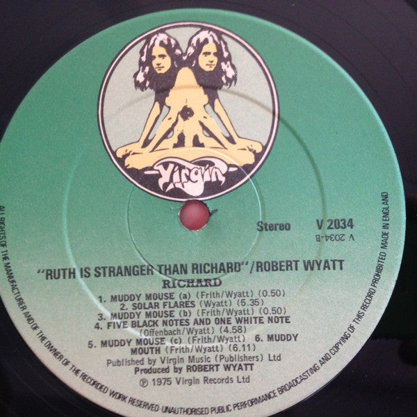 Robert Wyatt : Ruth Is Stranger Than Richard (LP, Album, RE, Gre)