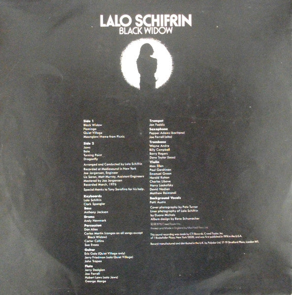 Lalo Schifrin : Black Widow (LP, Album)