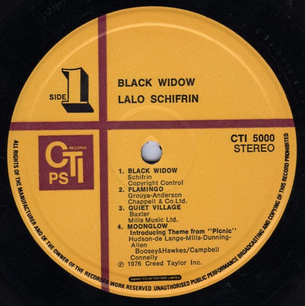 Lalo Schifrin : Black Widow (LP, Album)