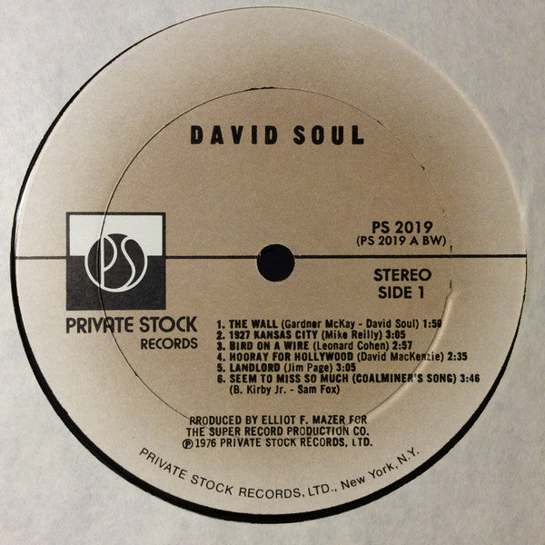 David Soul : David Soul (LP, Album, BW )