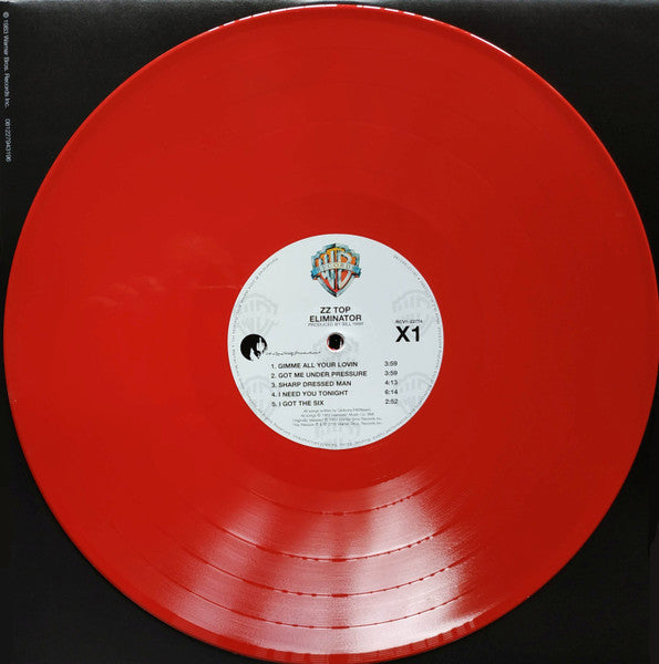 ZZ Top : Eliminator (LP, Album, RE, RM, Red)