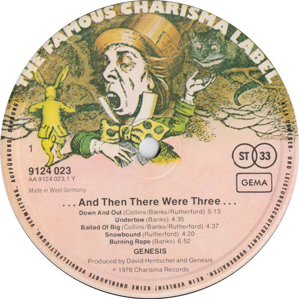 Genesis - ... And Then There Were Three... (LP, Album, Gat) - De Platen Aap – Vinylwinkel in Brielle & online webshop voor muziekliefhebbers