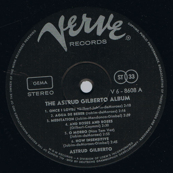 Astrud Gilberto - The Astrud Gilberto Album (LP, Album) - De Platen Aap – Vinylwinkel in Brielle & online webshop voor muziekliefhebbers