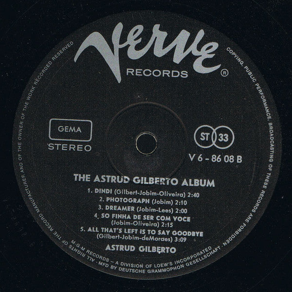 Astrud Gilberto - The Astrud Gilberto Album (LP, Album) - De Platen Aap – Vinylwinkel in Brielle & online webshop voor muziekliefhebbers