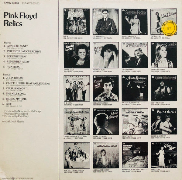 Pink Floyd : Relics (LP, Comp, RE)
