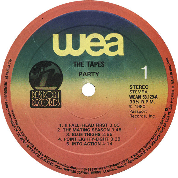 The Tapes (2) : Party (LP, Album)