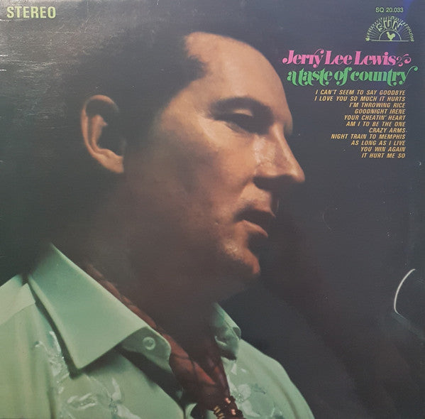 Jerry Lee Lewis : A Taste Of Country (LP, Album)