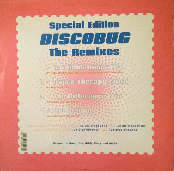 Freakyman : Discobug (The Remixes) (12", S/Edition)