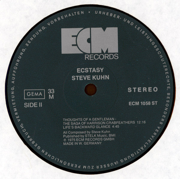 Steve Kuhn : Ecstasy (LP, Album)