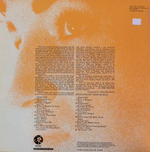 Sandy Posey : The Very Best Of Sandy Posey (LP, Comp)