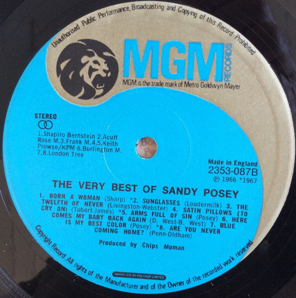 Sandy Posey : The Very Best Of Sandy Posey (LP, Comp)