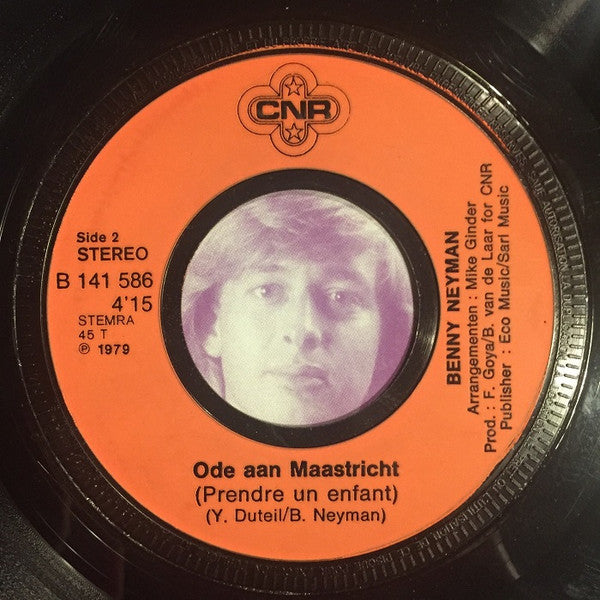 Benny Neyman : Zo Ben Jij / Ode Aan Maastricht (7", Single)