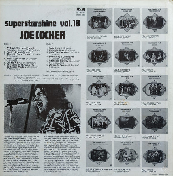 Joe Cocker : Superstarshine Vol. 18 (LP, Comp)