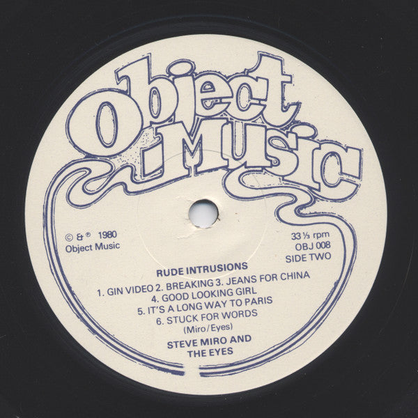 Steve Miro And The Eyes (2) : Rude Intrusions (LP, Album)