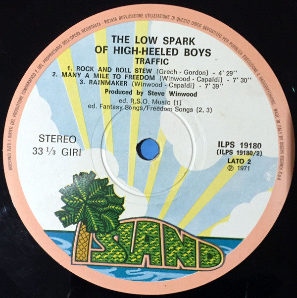 Traffic : The Low Spark Of High Heeled Boys (LP, Album)