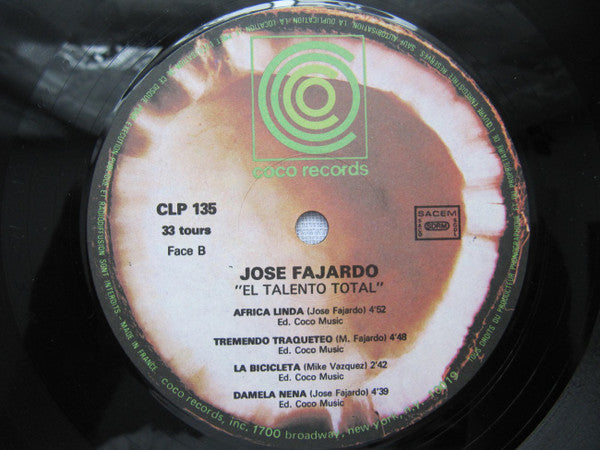 Jose Fajardo* : El Talento Total (LP)