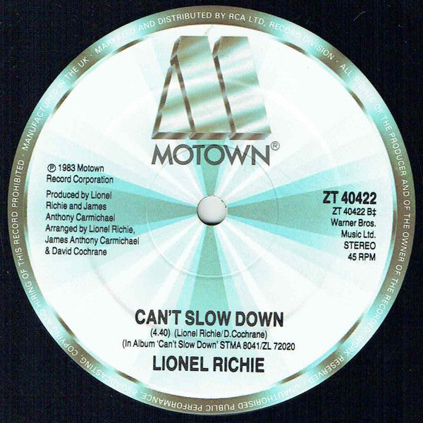 Lionel Richie : Say You, Say Me (12")