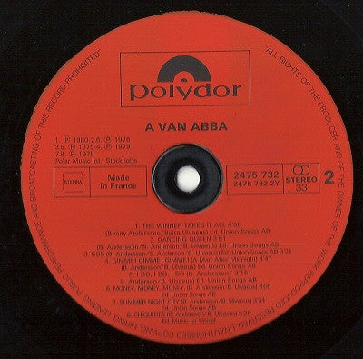 ABBA : A Van Abba - Hun Grootste Hits (Hun Grootste Hits Van »Waterloo« Tot »Super Trouper«)  (LP, Comp)